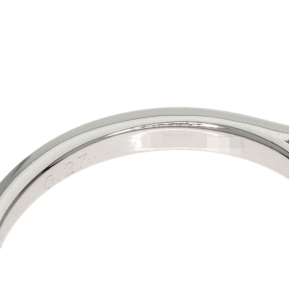 CARTIER   Ring Solitaire Diamond # 48 Platinum PT950 Ladies