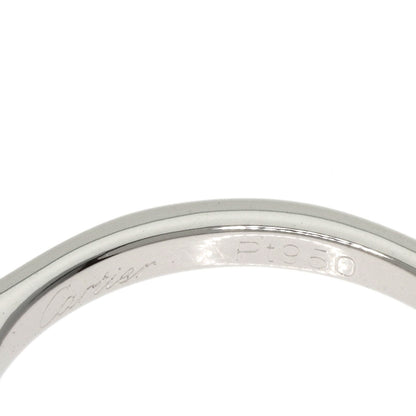 CARTIER   Ring Solitaire Diamond # 48 Platinum PT950 Ladies