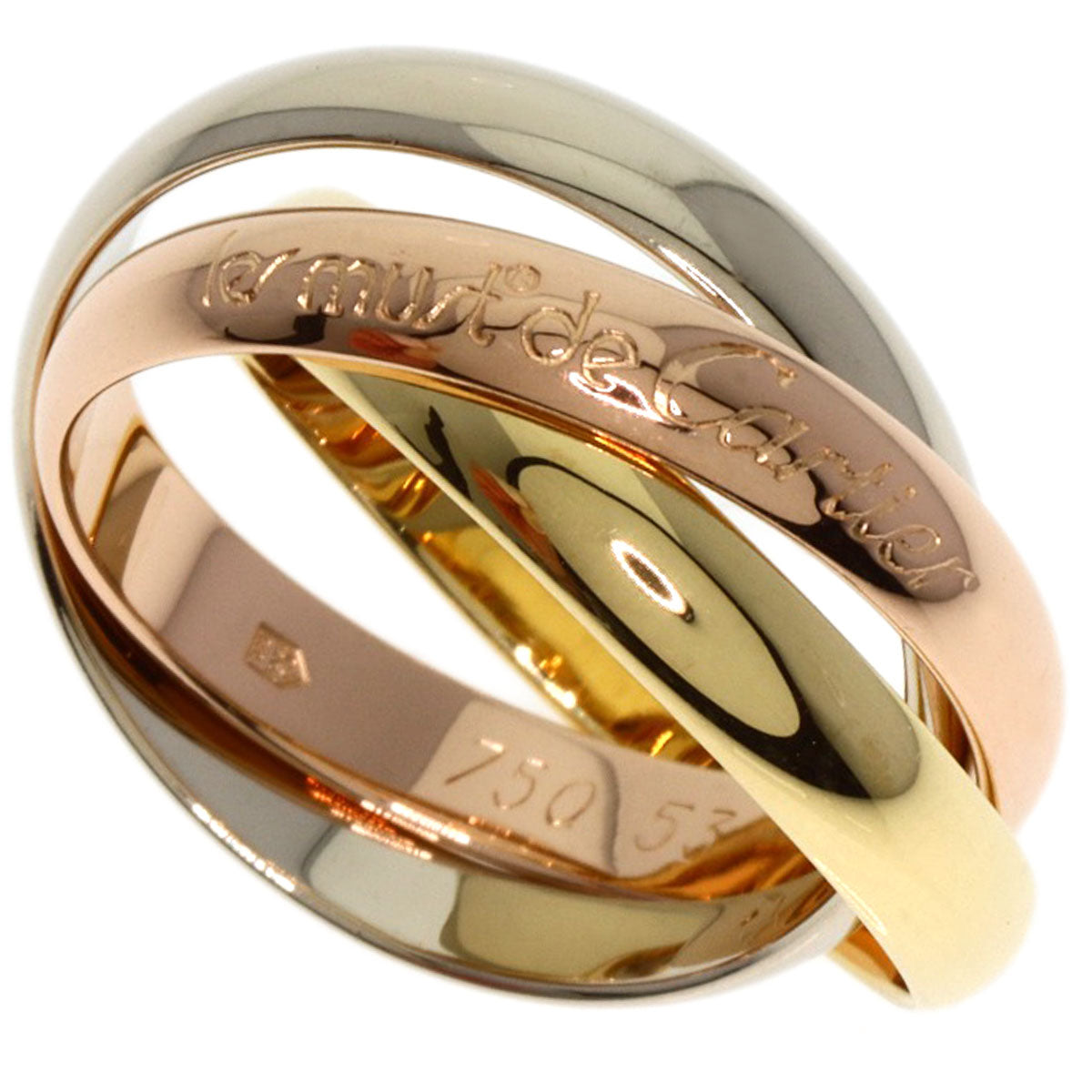 CARTIER   Ring Trinity #53 K18 Yellow Gold K18 White GoldLadies