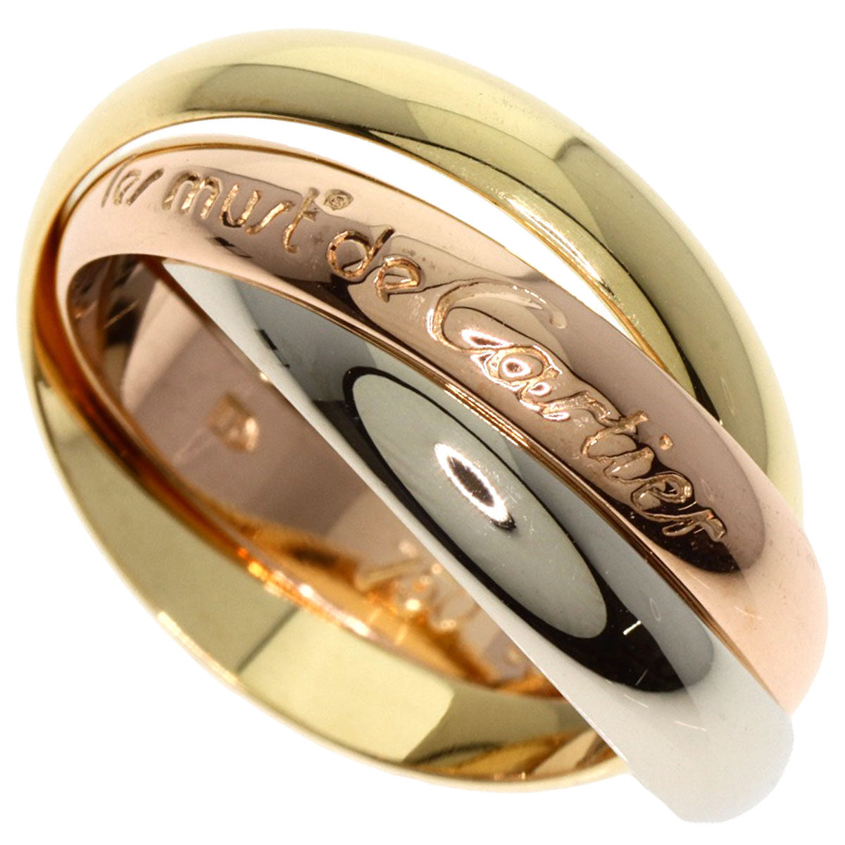 CARTIER   Ring Trinity #52 K18 Yellow Gold K18 White GoldLadies