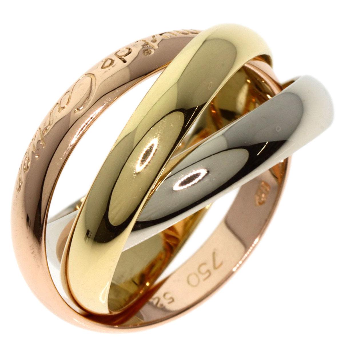 CARTIER   Ring Trinity #52 K18 Yellow Gold K18 White GoldLadies