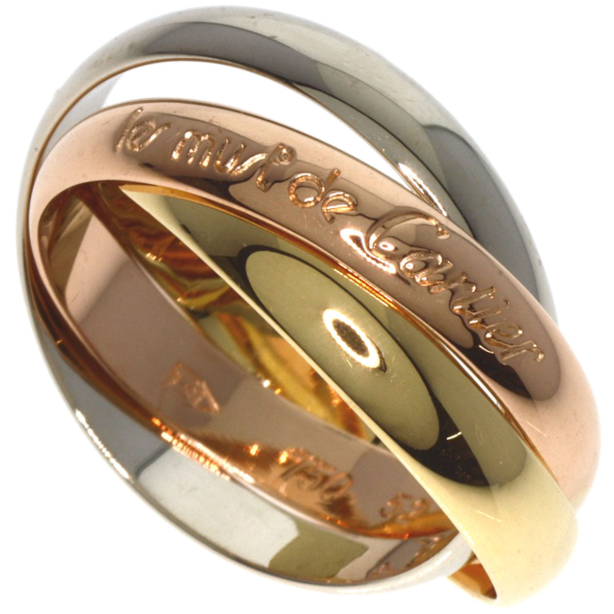 CARTIER   Ring Trinity #52 K18 Yellow Gold K18 White GoldLadies