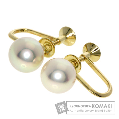 MIKIMOTO Pearl Pearl Earring K14 Yellow Gold Ladies [Used]