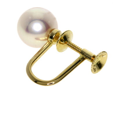 MIKIMOTO Pearl Pearl Earring K14 Yellow Gold Ladies [Used]
