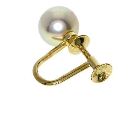 MIKIMOTO Pearl Pearl Earring K14 Yellow Gold Ladies [Used]