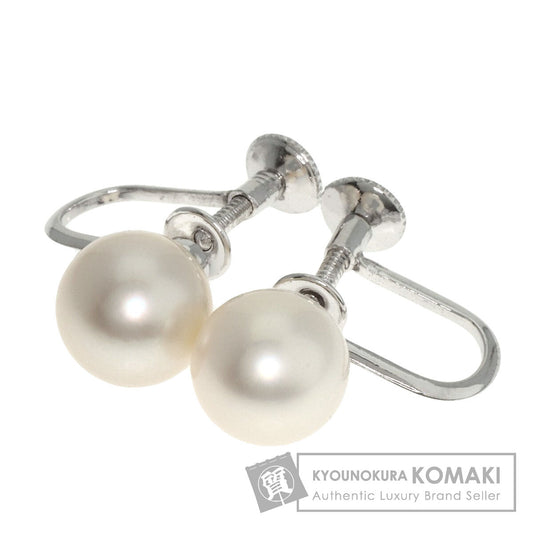MIKIMOTO Pearl Pearl Earring K14 White Gold Ladies [Used]