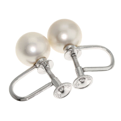 MIKIMOTO Pearl Pearl Earring K14 White Gold Ladies [Used]