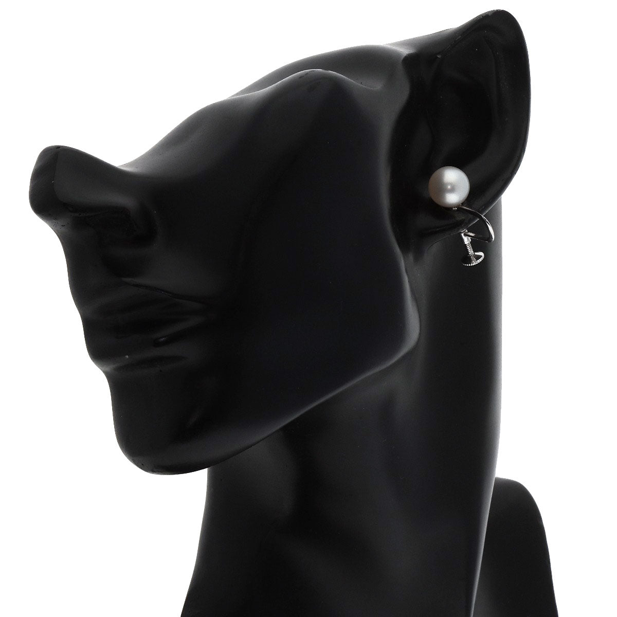 MIKIMOTO Pearl Pearl Earring K14 White Gold Ladies [Used]