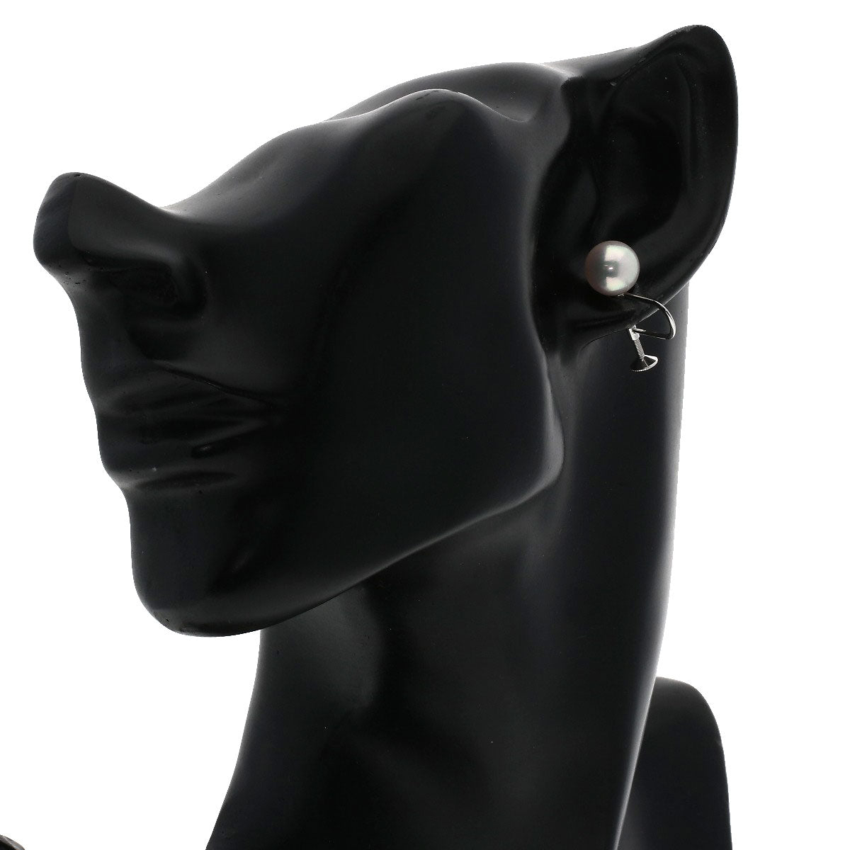 MIKIMOTO Pearl Pearl Earring K18 White Gold Ladies [Used]