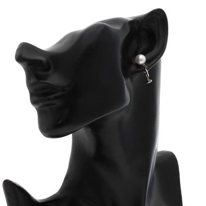 MIKIMOTO Pearl Pearl Earring K14 White Gold Ladies [Used]