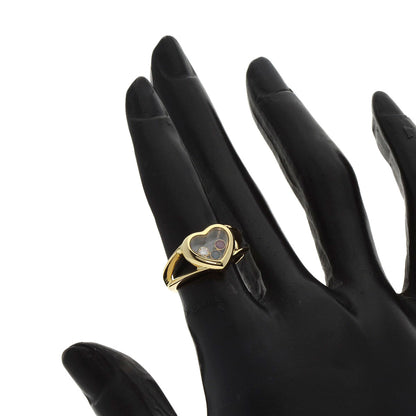 Chopard   Ring Happy diamond Ruby Sapphire K18 Yellow Gold Ladies