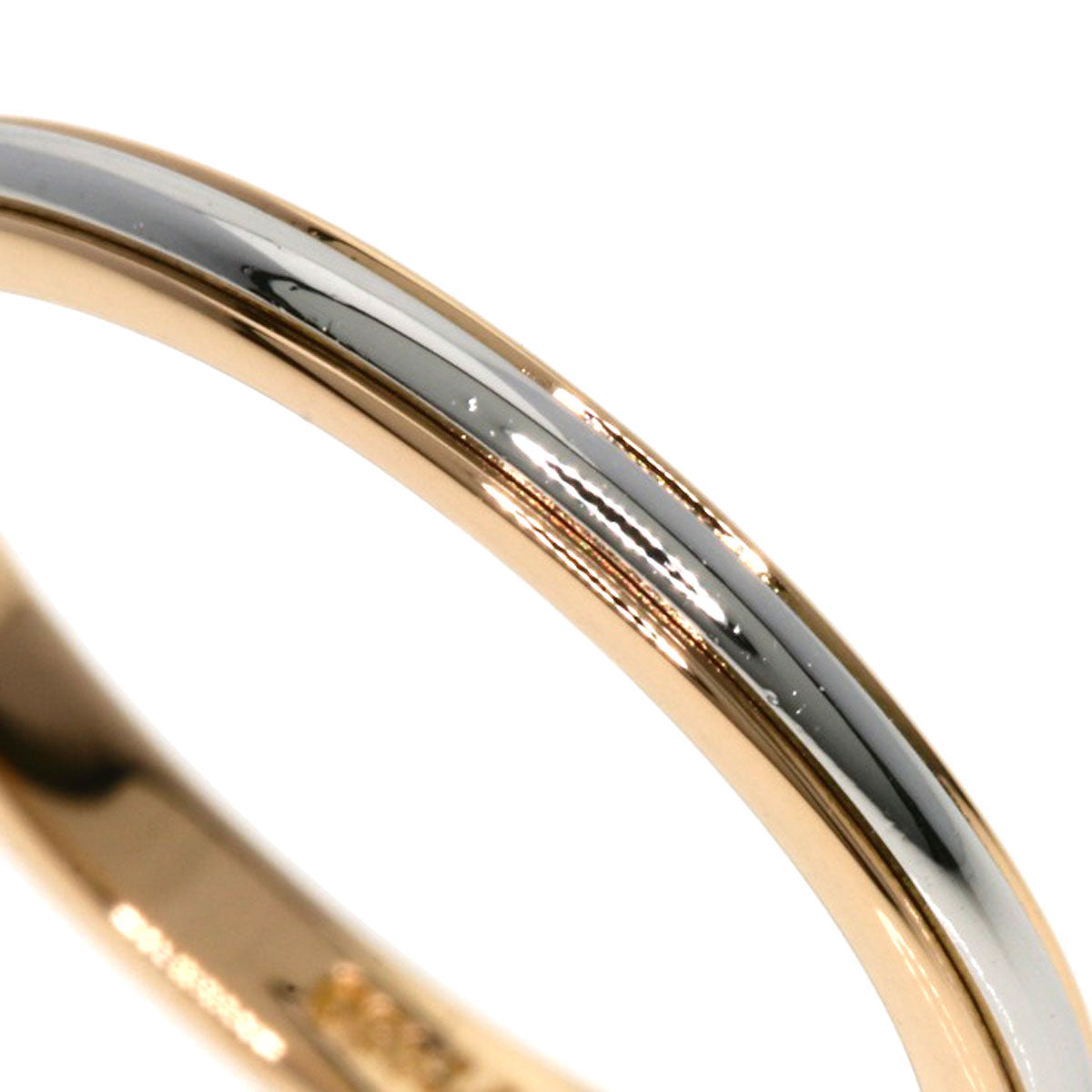 TIFFANY&Co.   Lucida band Ring  K18 Pink Gold PT950Ladies [Used]
