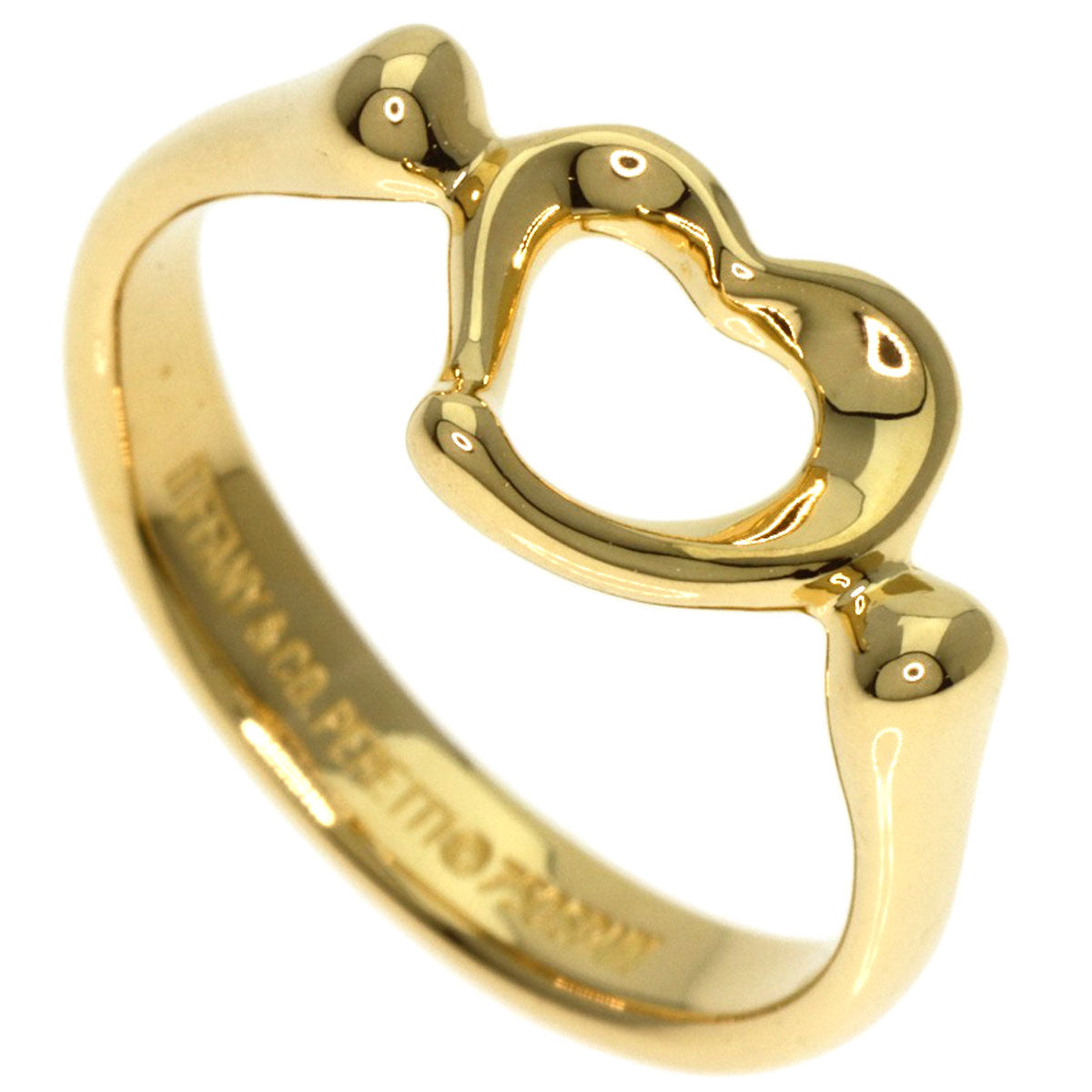 TIFFANY&Co.   Ring Open heart K18 Yellow Gold Ladies