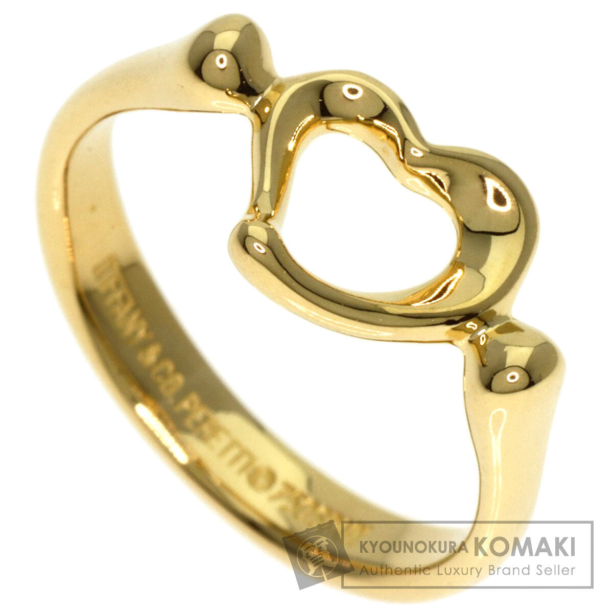 TIFFANY&Co.   Ring Open heart K18 Yellow Gold Ladies