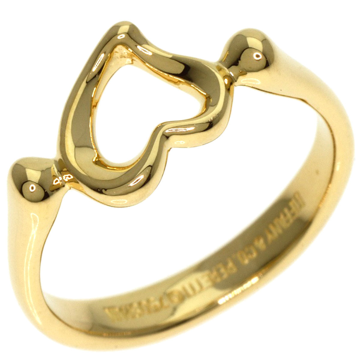 TIFFANY&Co.   Ring Open heart K18 Yellow Gold Ladies