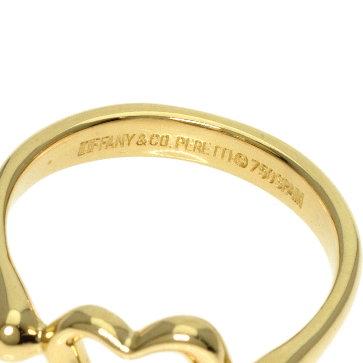 TIFFANY&Co.   Ring Open heart K18 Yellow Gold Ladies