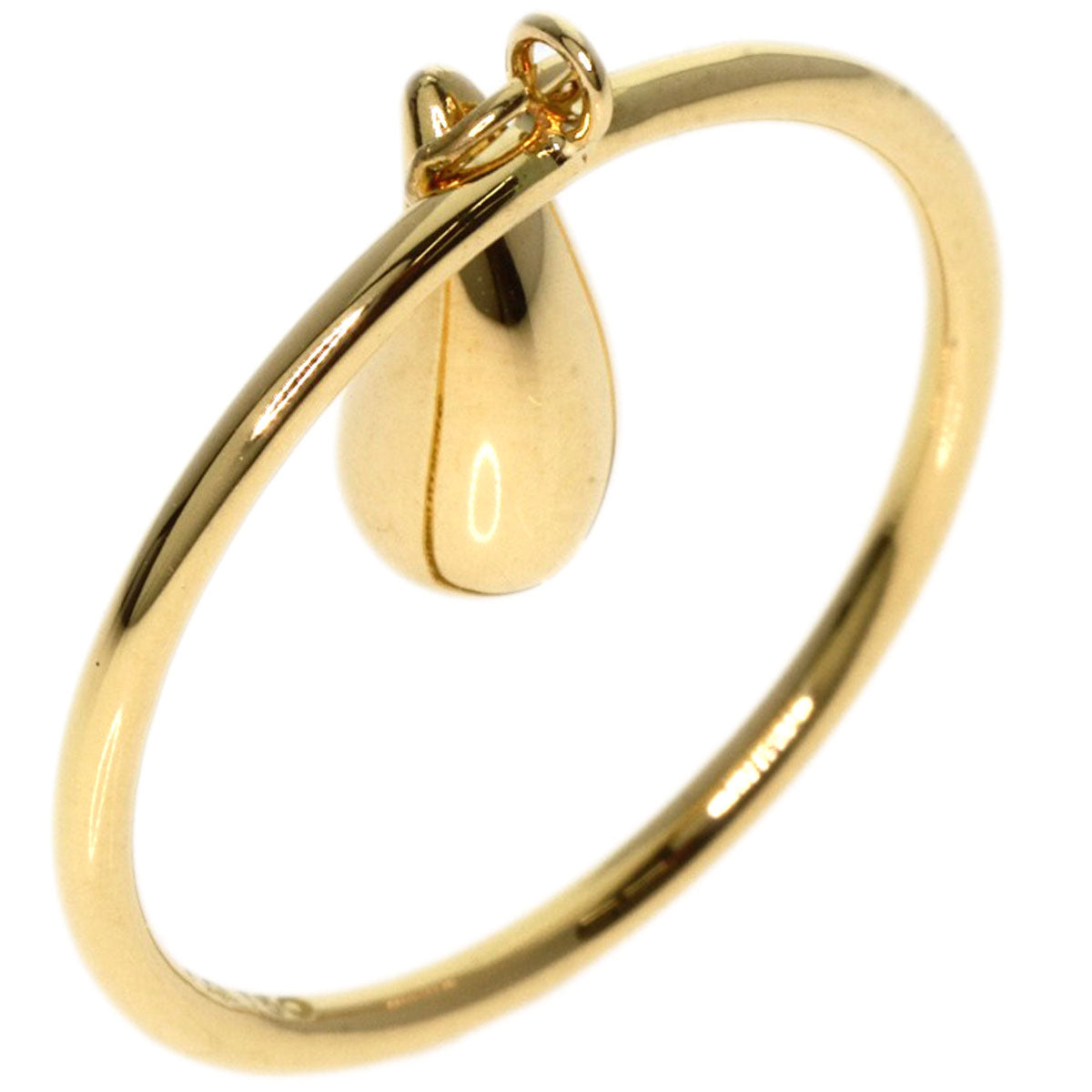 TIFFANY&Co.   teardrop Ring  K18 Yellow Gold Ladies [Used]