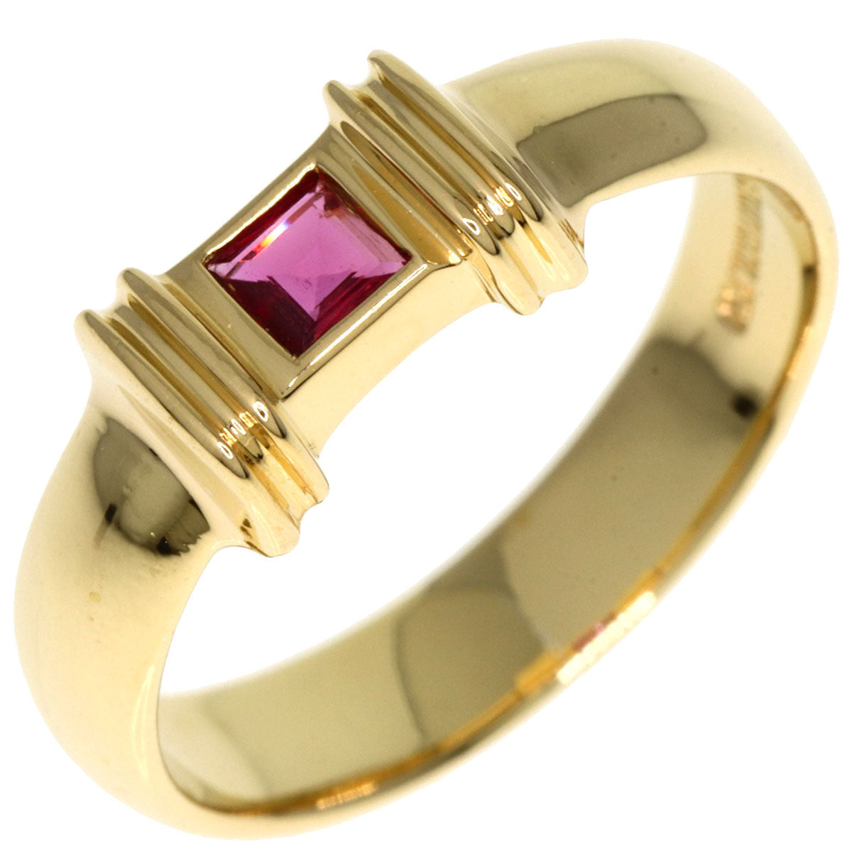 TIFFANY&Co.   Ring Stacking Ruby K18 Yellow Gold Ladies