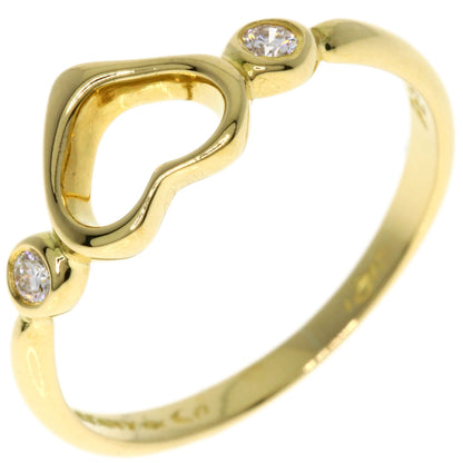 TIFFANY&Co.   Ring Open Heart Diamond K18 Yellow Gold Ladies