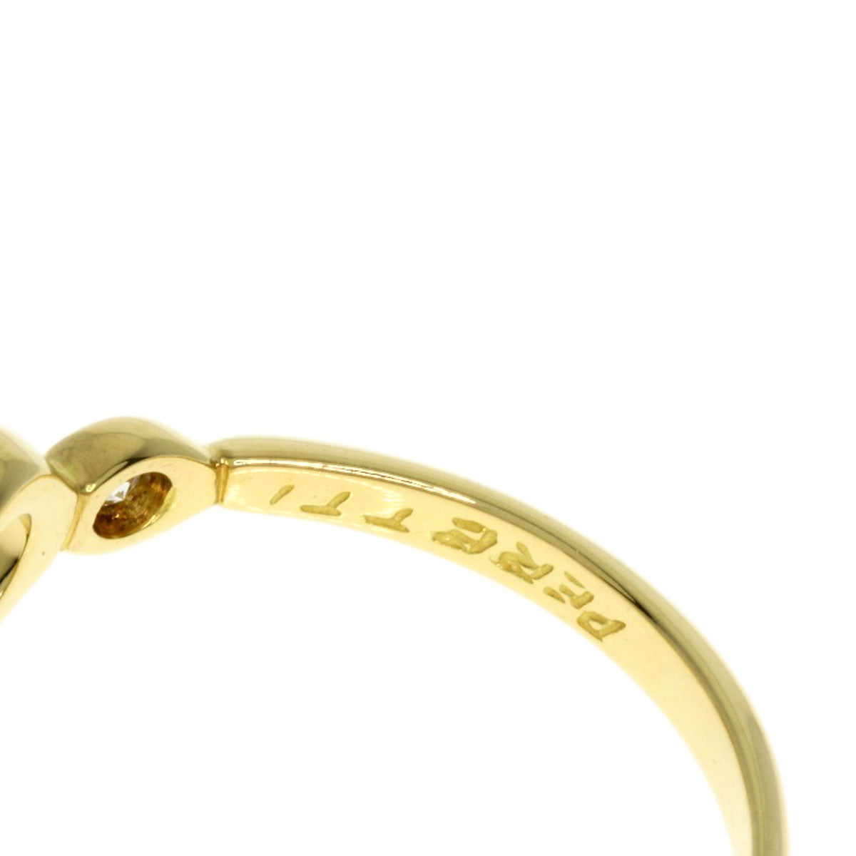 TIFFANY&Co.   Ring Open Heart Diamond K18 Yellow Gold Ladies