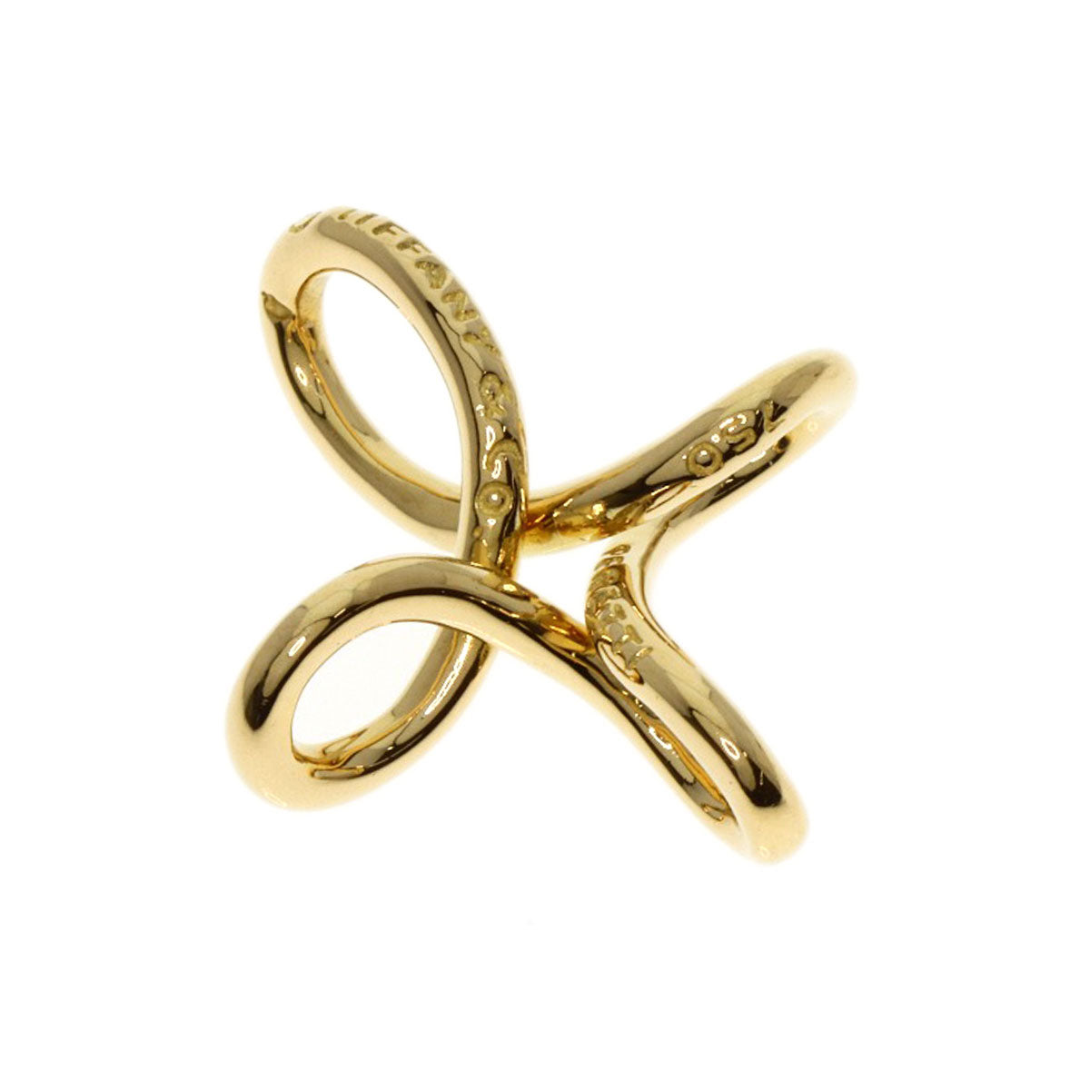 TIFFANY&Co.   Pendant top Infinity Cross K18 Yellow Gold Ladies