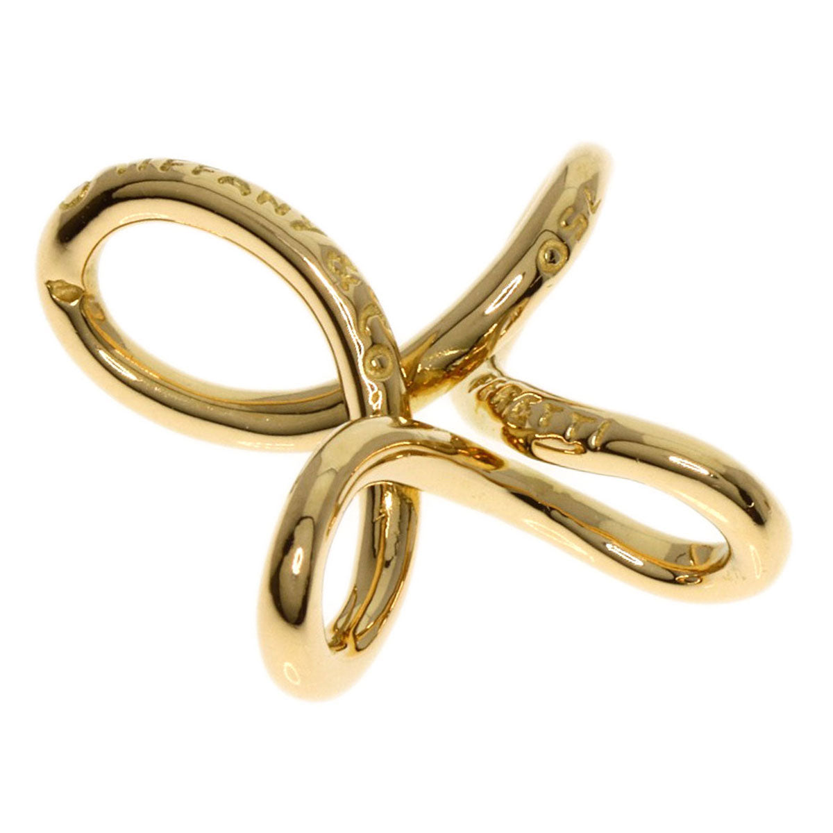 TIFFANY&Co.   Pendant top Infinity Cross K18 Yellow Gold Ladies