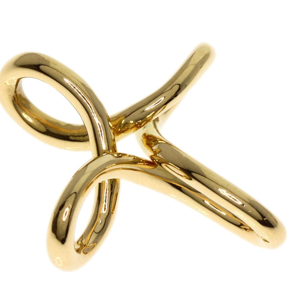 TIFFANY&Co.   Pendant top Infinity Cross K18 Yellow Gold Ladies