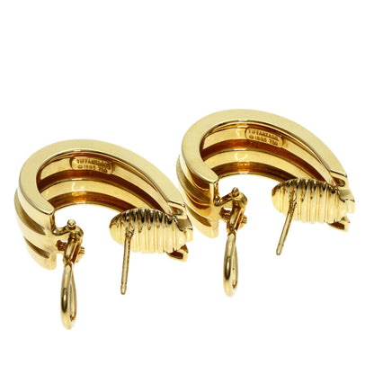 TIFFANY&Co.   earring Grooved K18 Yellow Gold Ladies