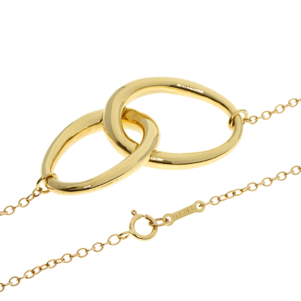 TIFFANY&Co.   Necklace Double Loop Medium K18 Yellow Gold Ladies