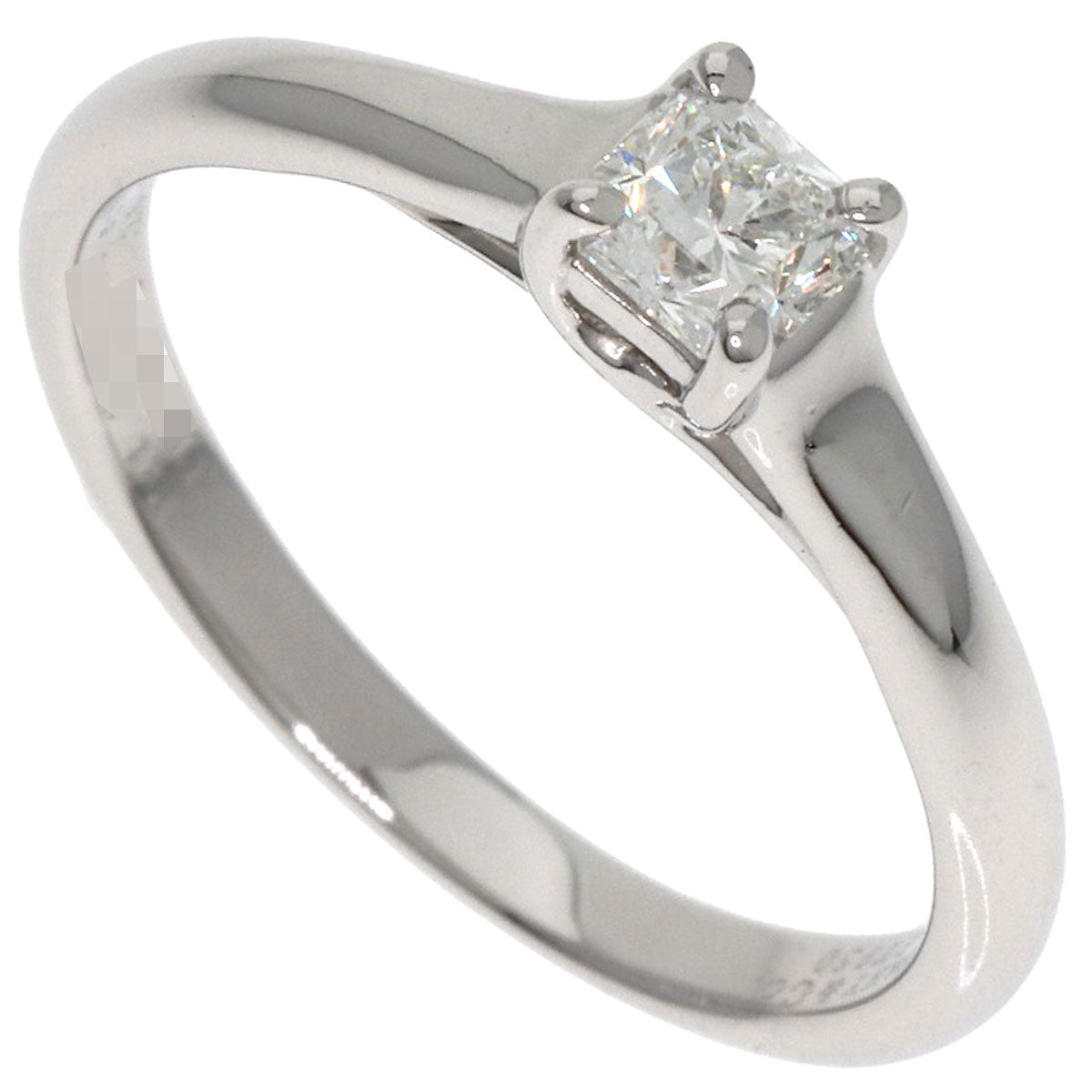 TIFFANY&Co. Square Princess Diamond Ring Platinum PT950 Ladies [Used]