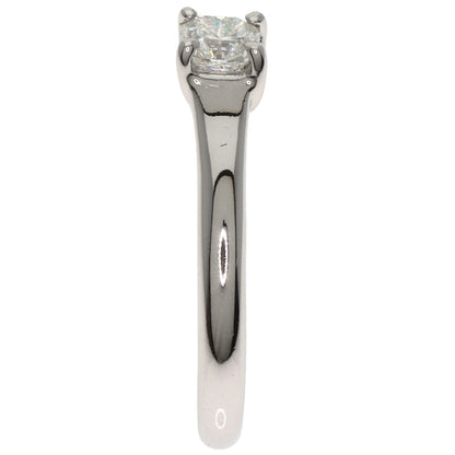 TIFFANY&Co. Square Princess Diamond Ring Platinum PT950 Ladies [Used]