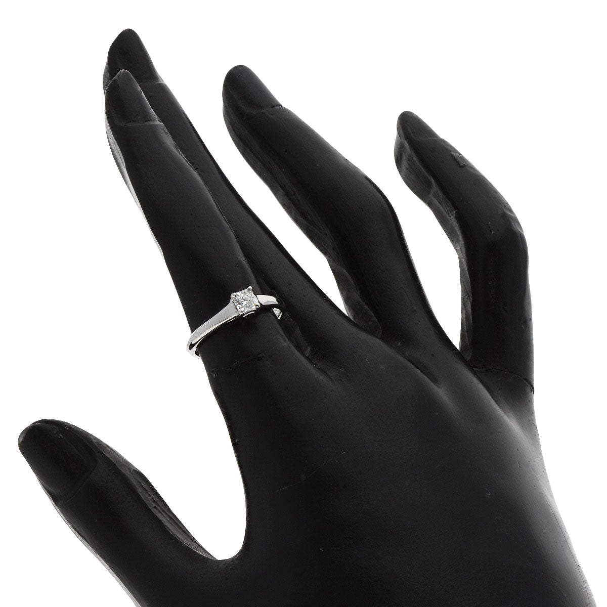 TIFFANY&Co. Square Princess Diamond Ring Platinum PT950 Ladies [Used]