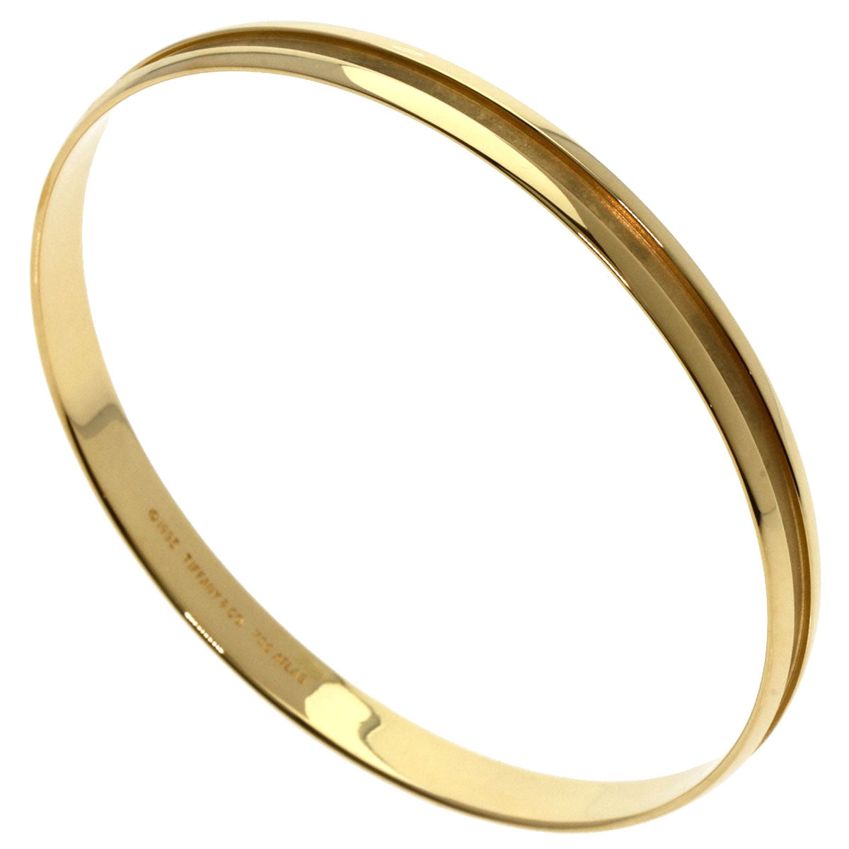 TIFFANY&Co.   Bracelet Grooved K18 Yellow Gold Ladies