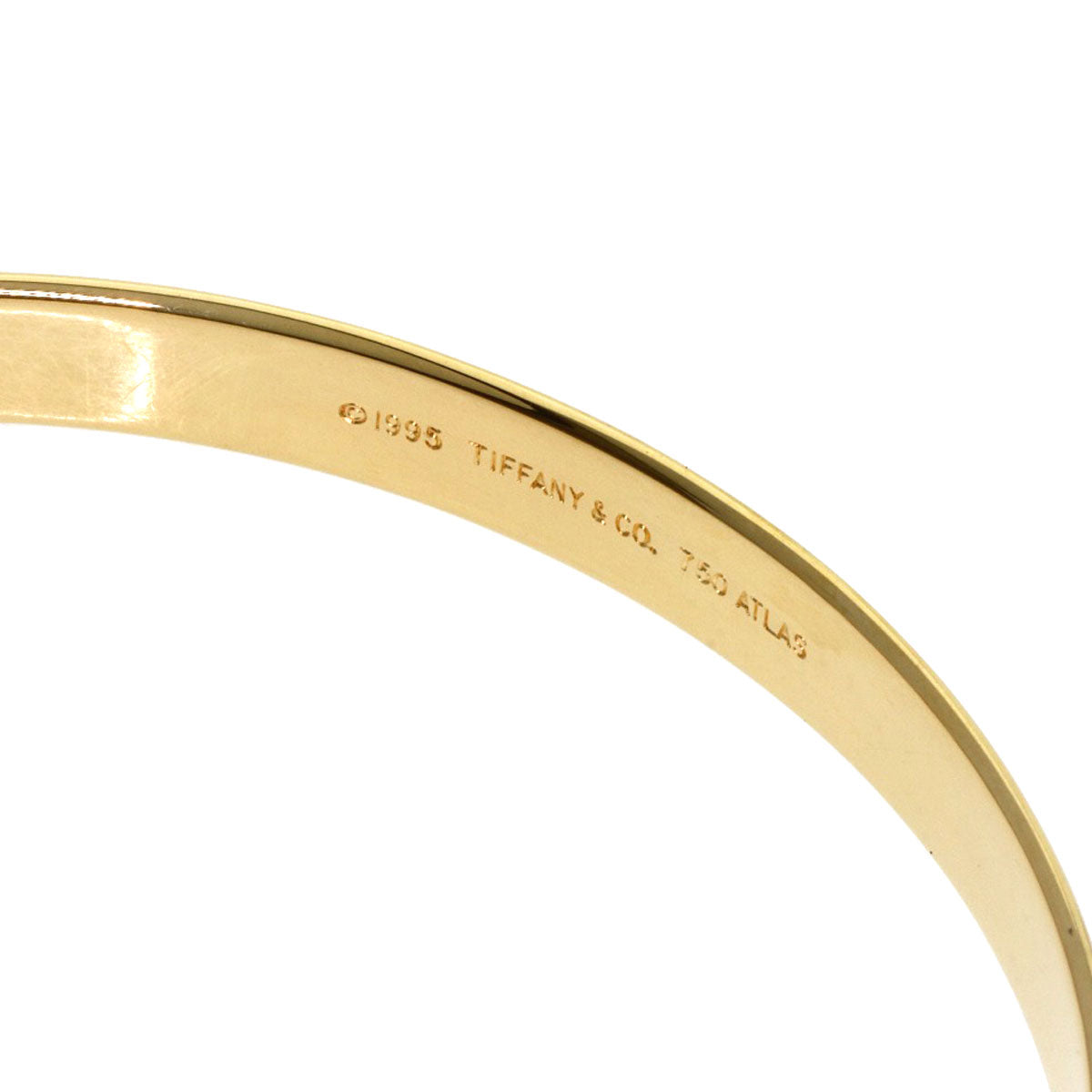 TIFFANY&Co.   Bracelet Grooved K18 Yellow Gold Ladies