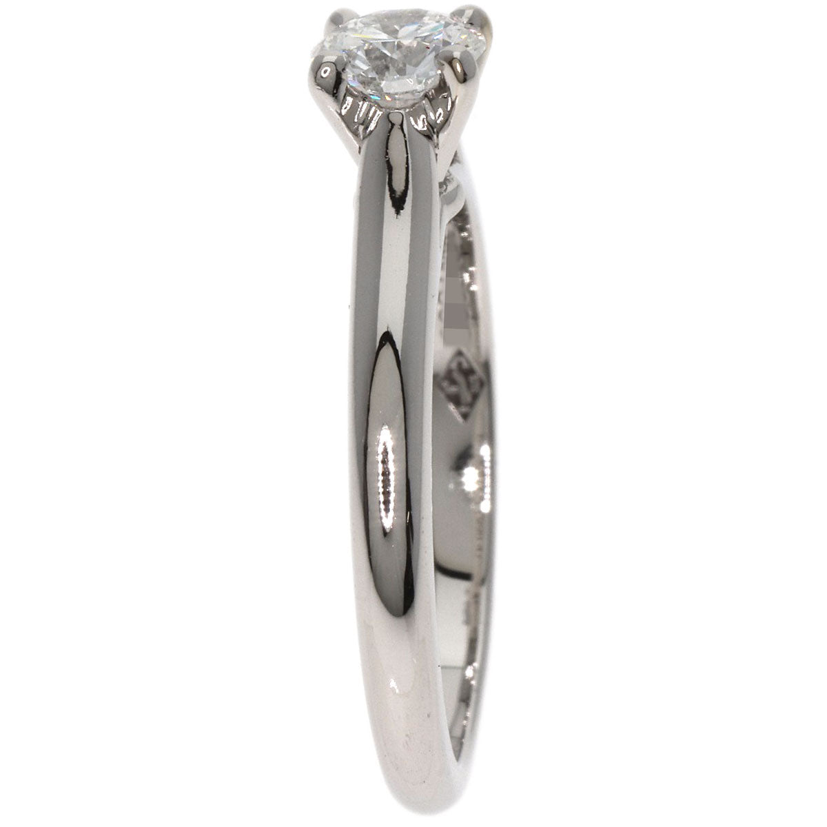 CARTIER   Ring Solitaire Diamond # 47 Platinum PT950 Ladies