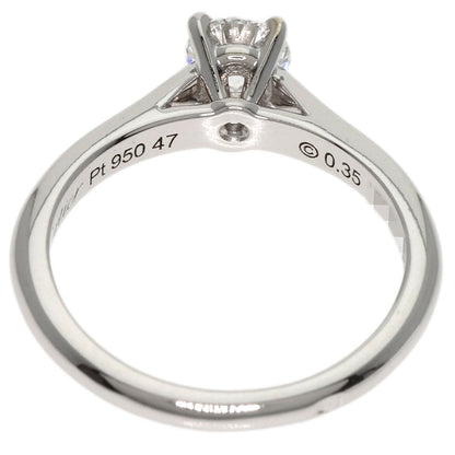 CARTIER   Ring Solitaire Diamond # 47 Platinum PT950 Ladies
