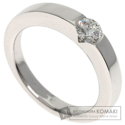 CARTIER   Ring Date with Diamond #46 K18 White Gold Ladies
