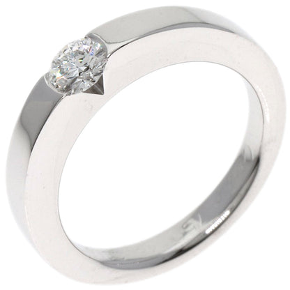 CARTIER   Ring Date with Diamond #46 K18 White Gold Ladies