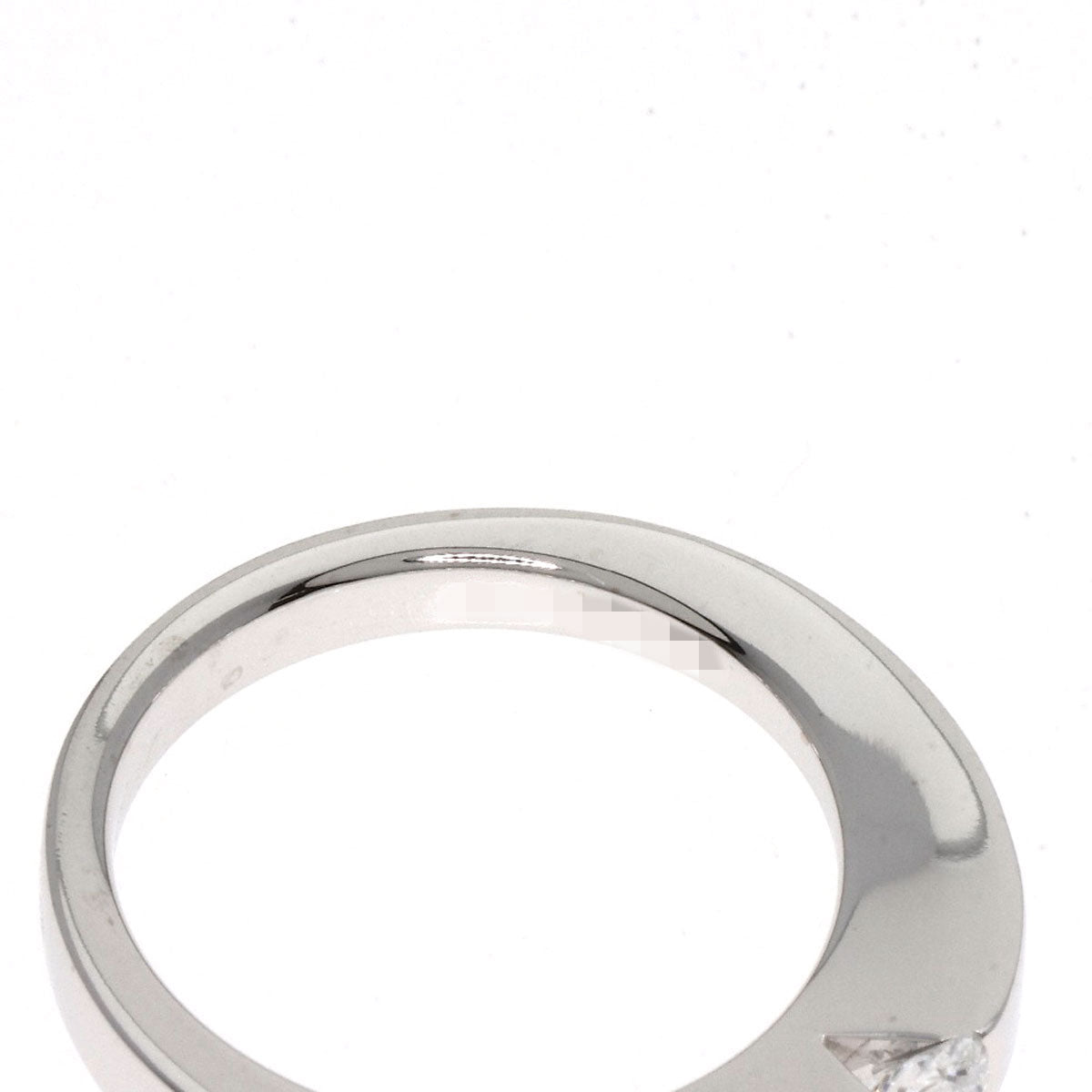 CARTIER   Ring Date with Diamond #46 K18 White Gold Ladies