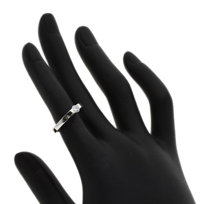 CARTIER   Ring Date with Diamond #46 K18 White Gold Ladies