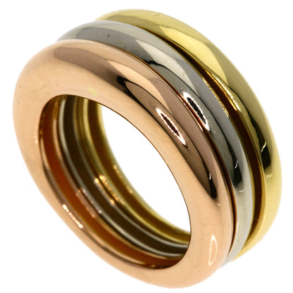CARTIER Mobilis Three Color #49 Ring K18 Yellow Gold K18 White GoldLadies [Used]