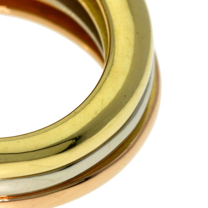 CARTIER Mobilis Three Color #49 Ring K18 Yellow Gold K18 White GoldLadies [Used]