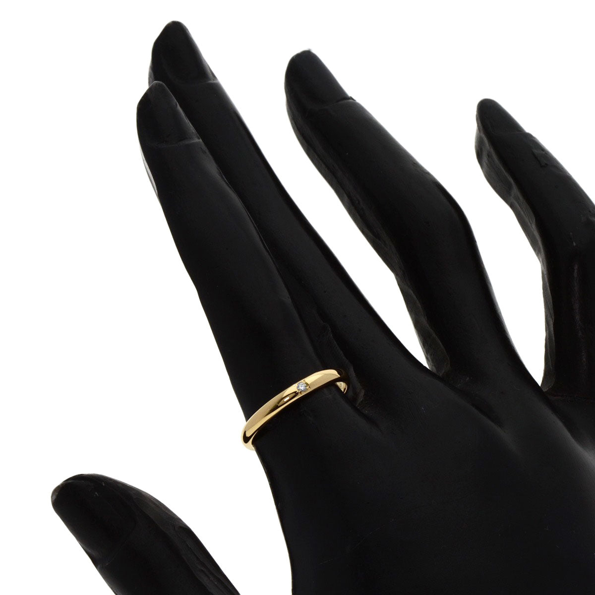 CARTIER   Classic Wedding 1P Diamond Ring  K18 Yellow Gold Ladies [Used]