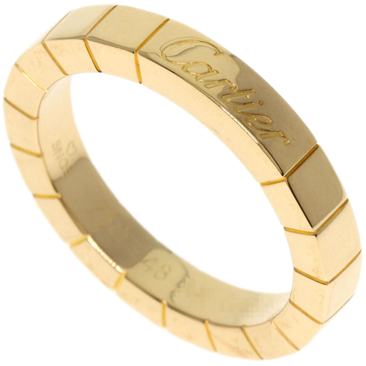 CARTIER   Ring Laniere # 48 K18 Yellow Gold Ladies