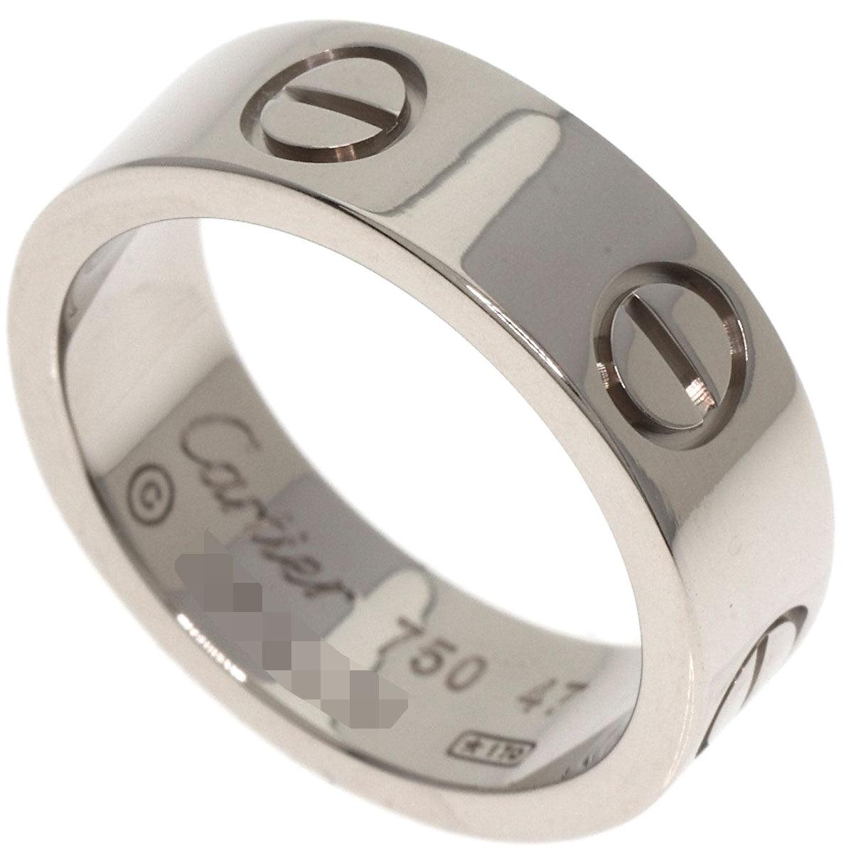 CARTIER   Ring love ring #47 K18 White Gold Ladies