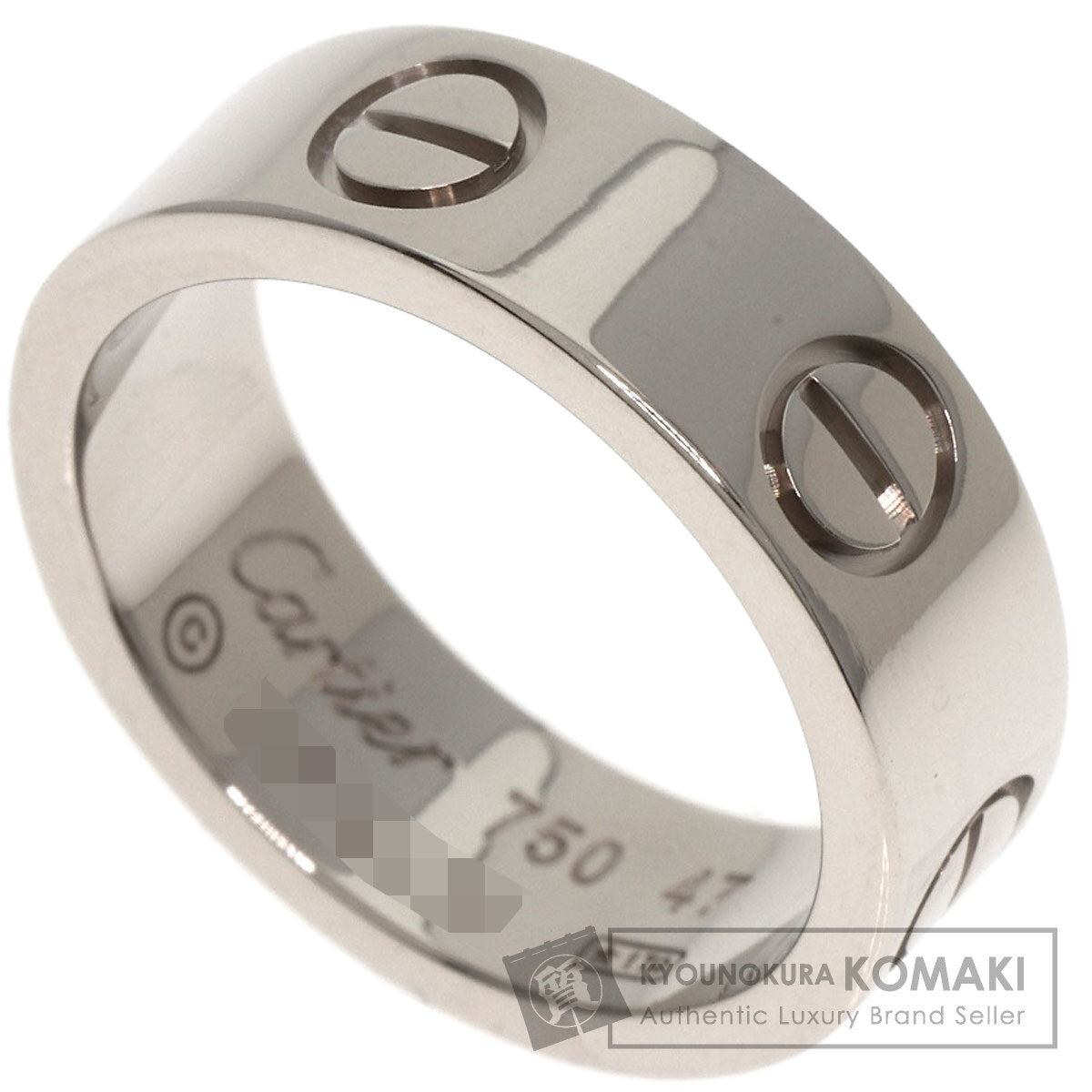 CARTIER   Ring love ring #47 K18 White Gold Ladies