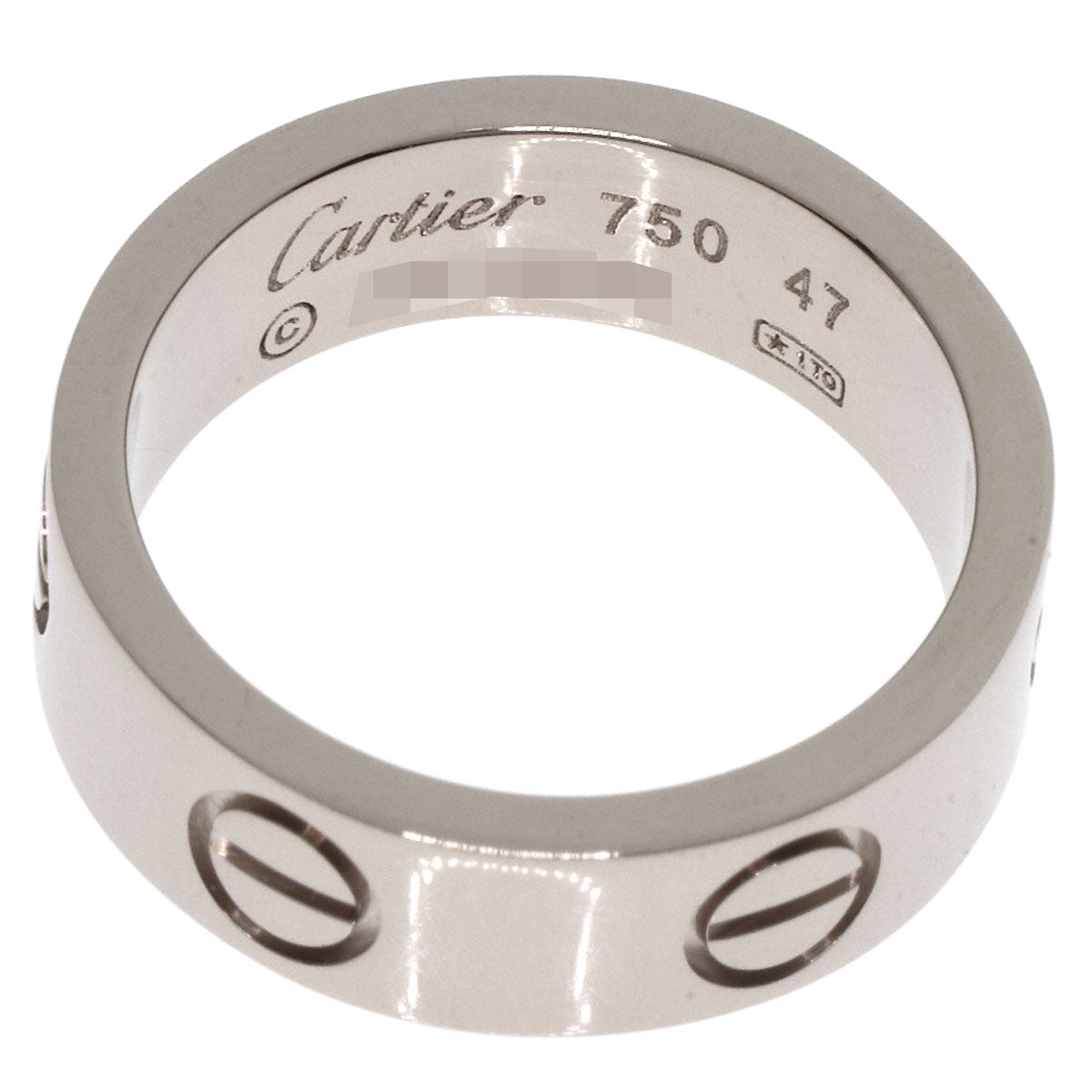 CARTIER   Ring love ring #47 K18 White Gold Ladies