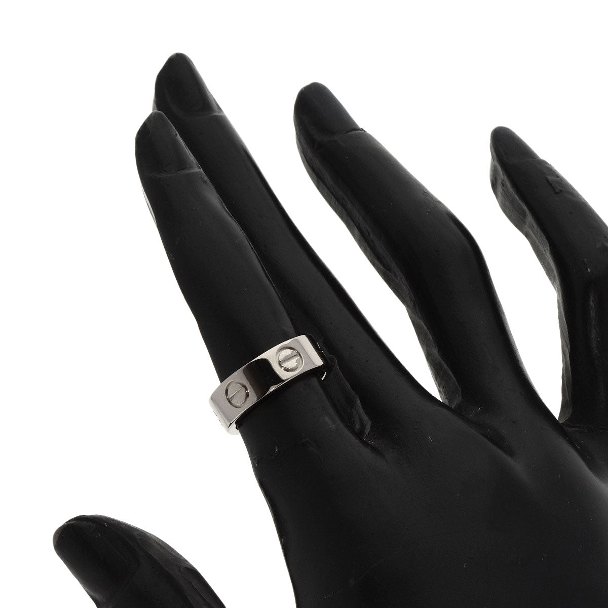 CARTIER   Ring love ring #47 K18 White Gold Ladies