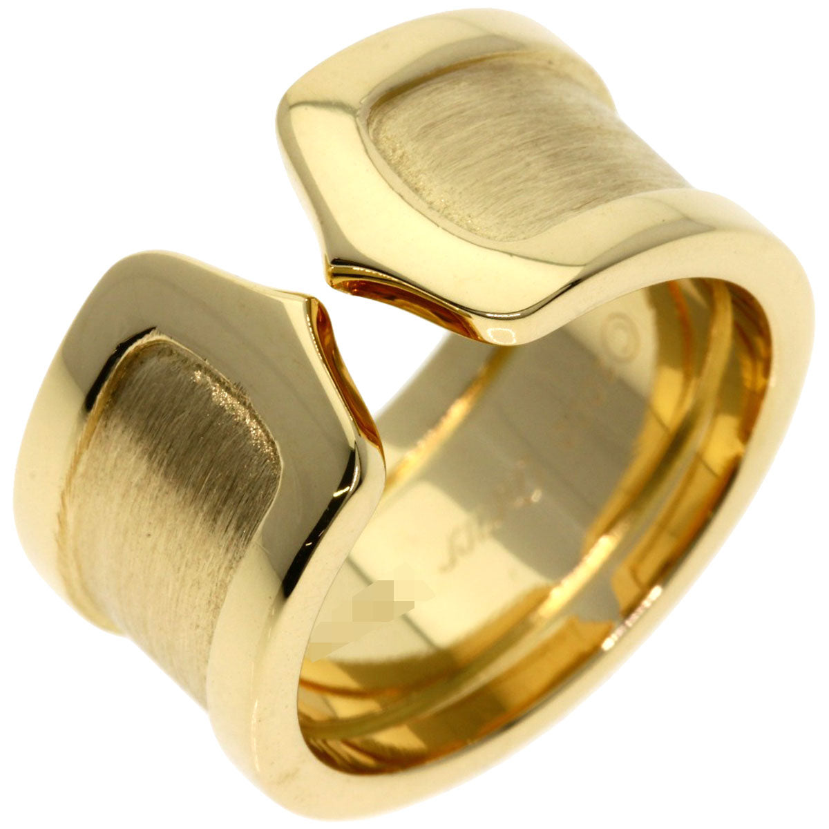 CARTIER C2 Ring #51 Ring K18 Yellow Gold Ladies [Used]