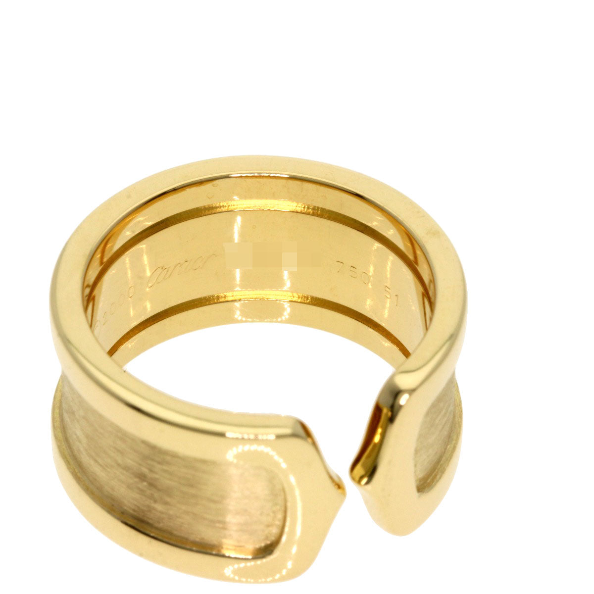 CARTIER C2 Ring #51 Ring K18 Yellow Gold Ladies [Used]
